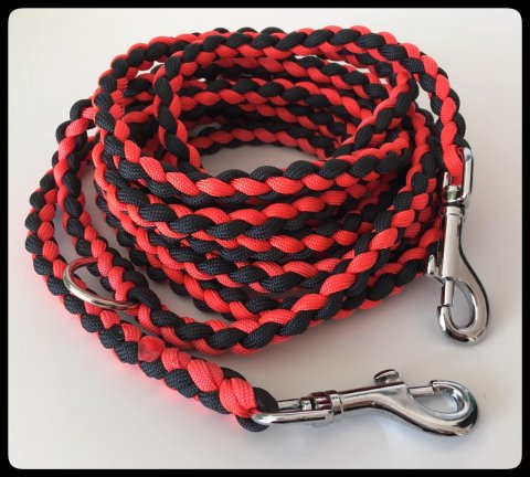 Orange/Svart Hundkoppel