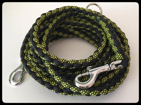 Citrongrn/Svart Hundkoppel